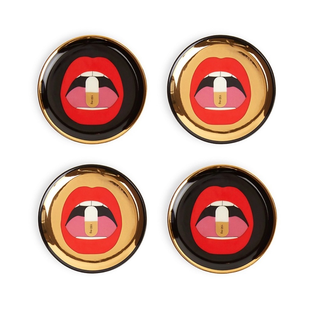 Jonathan Adler Full Dose Coasters/Set of 4 NIB